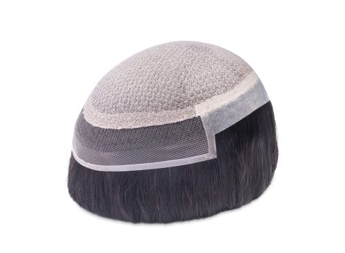 iPiece-2: Lace Front Silk Top Hidden Knots with Clear PU Perimeter.